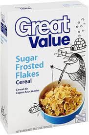 great value sugar frosted flakes cereal