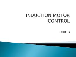 ppt induction motor control