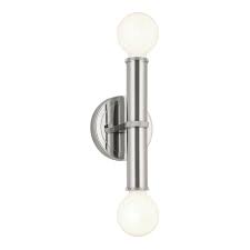 Torche 2 Light Wall Sconce In Polished