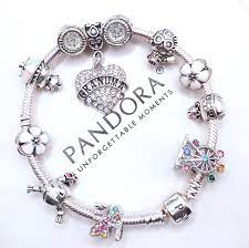 pandora bracelet with silver grandma