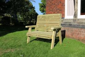 2 Seater Bench Wooden Garden Chair