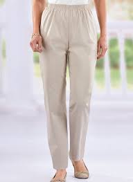 Alfred Dunner Pull On Twill Pants