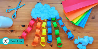 Paper Chain Rainbow Twinkl Crafts