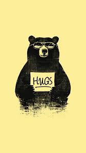 hugs bear love hd phone wallpaper