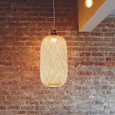 Lumina Bamboo Handwoven Pendant Lamps Round Oblong