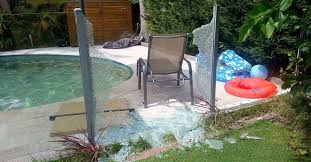 Glass Pool Fence Explodes During