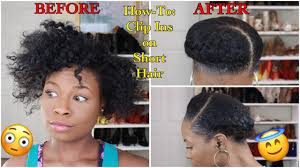 Finger waves for short hair. How To Style Clip Ins On Short Natural Hair Youtube