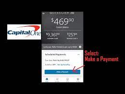 credit card payment on the capital one