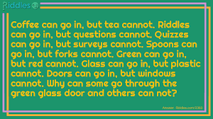 Green Glass Door Riddle And Answer