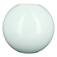 Opal Glass Globe Shade For Oil Lamp