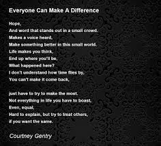 difference poem by courtney gentry