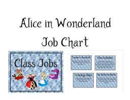 Alice In Wonderland Job Chart