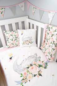 Swan Cot Bedding Set Flash S Up To