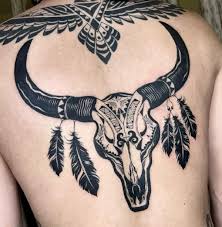 bull skull tattoo designs
