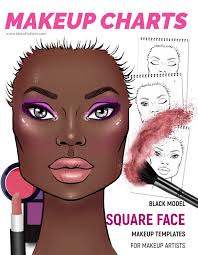 black model square face i draw fashion