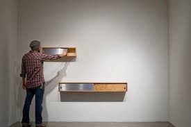Single Floating Shelf With Acrylic