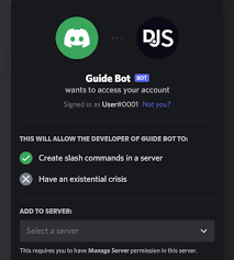 adding your bot to servers discord js