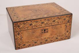 english tunbridge jewelry box with