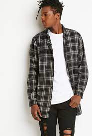 Check spelling or type a new query. Forever 21 Zippered Flannel Shirt In Black White Black For Men Lyst