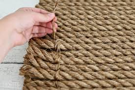 how to make a rope rug a diy tutorial