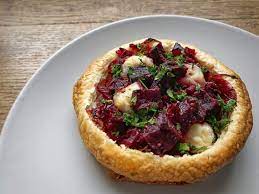 beetroot and goat s cheese tart