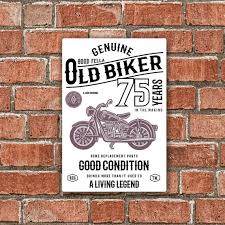 Buy Funny 75 Year Old Biker Retro Style