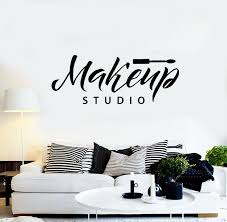 vinyl wall decal makeup studio