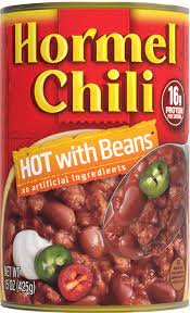 hot chili with beans hormel chili