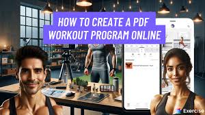how to create a pdf workout program
