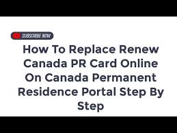 how to renew permanent resident card
