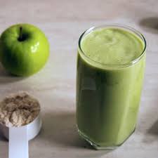high calorie green protein smoothie for