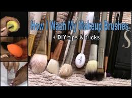 how i clean my makeup brushes 3 ways