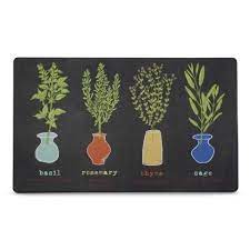 fresh herbs kitchen comfort mat