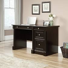 Spread out across this corner desk's spacious surface, and use the drawers to keep documents and supplies neatly out of the way. Palladia Computer Desk 416507 Sauder Sauder Woodworking