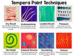 Tempera Paint Techniques Paint