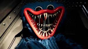 Fun fact: the strings on Huggy Wuggy's mouth when he jumpscares you isn't  spit. The creators of him knew he was violent so they sewed his mouth up to  make him more