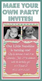 Came out exactly as expected because i did the typesetting myself online. Make Your Own Invitations So Cute Easy And Frugal Make Birthday Invitations Make Your Own Invitations 1st Birthday Invitations