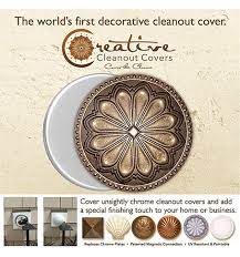 creative cleanout covers cover the chrome