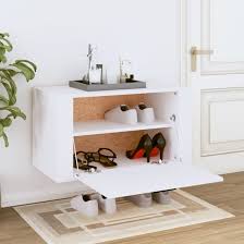 Cairns Wall Hung Wooden Shoe Storage