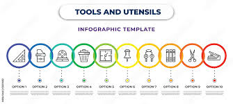 utensils infographic design template