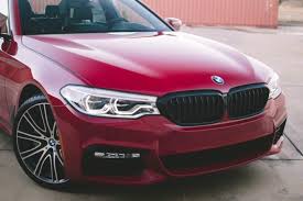 bmw g30 5 series in imola red