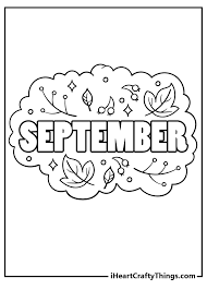 printable september coloring pages