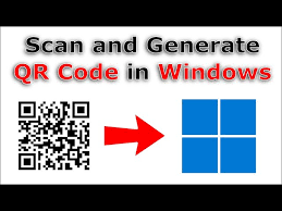 scan qr code in windows and generate