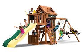 Swing Set With Side By Sides Slides