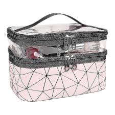 toiletry bag double layer cosmetic bag