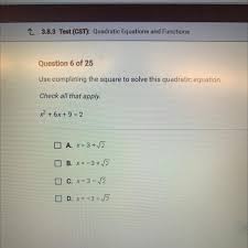 Solve This Quadratic Equation Check