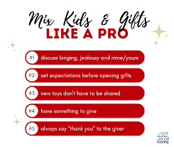 etiquette for kids gifts heart