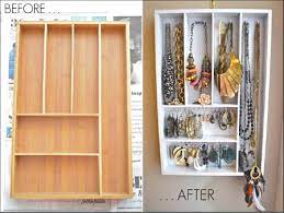 The crafty side of me is thinking of painting it, but i've decided (at least for now) that i like the beauty of the natural wood showing through. 25 Brilliant Diy Jewelry Organizing And Storage Projects Diy Crafts