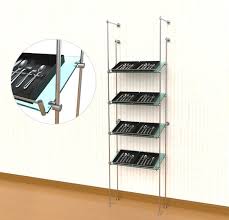 Tube Wall Mounted Shelving Display Kit