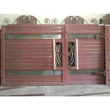 polished mild steel ms main gate for